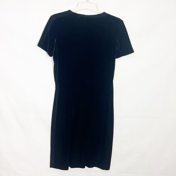 Vintage Huis Clos Dress Womens 6 Midi Stretch Y2K Gothcore Witchy Emo Whimsigoth - Picture 6 of 10